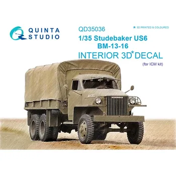 Plastikový model 1/35 Studebaker US6 3D-Print&col. Interior (ICM)