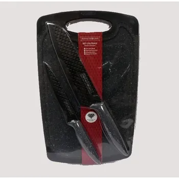 Kuchyňský nůž Kuchyňské nože s antiadhezním povrchem s prkénkem na krájení - 3-dílná sada