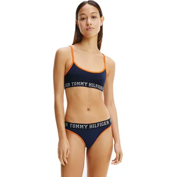 Dámské spodní prádlo TOMMY HILFIGER DÁMSKÁ PODPRSENKA BRALETTE NAVY UW0UW03165 DY4 Velikost: XS