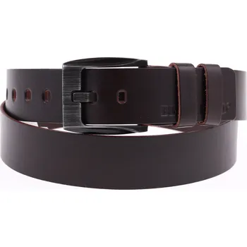 Opasek Pánský kožený opasek Black Hand 091-93 tmavě hnědý Velikost = obvod pasu (cm): 95 cm