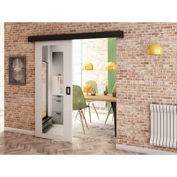 Interiérové dveře Posuvné dveře Beni II Barva korpusu: bílý mat + černý mat