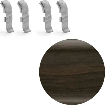 soklová lišta NOVÁK Spojka k soklové liště PVC wenge 56x23, 4 ks NGTF24