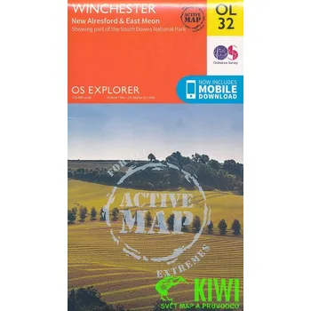 Ordnance Survay vydavatelství mapa Winchester 1:25 t. laminovaná