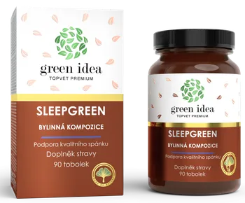Přípravek na podporu paměti a spánku Topvet Green Idea Sleepgreen 90 tob.