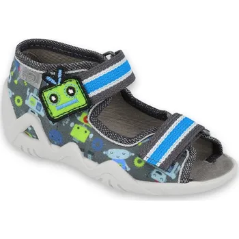Chlapecké bačkory Bačkůrky papučky Befado Snake 250P098 s roboty, na suchý zip velikost: 26