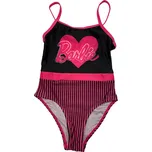 Eplus Jednodílné plavky - Barbie černo-růžové Velikost - děti: 116/122