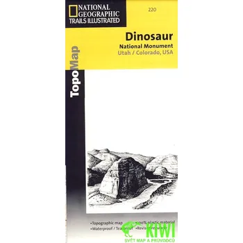 National Geographic Maps mapa Dinosaur National Monument 1:78,125 t. voděodolná NG