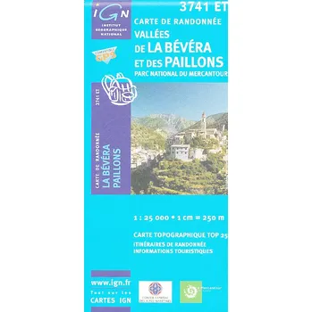 IGN mapa Valléees de La Bévéra 1:25 t.