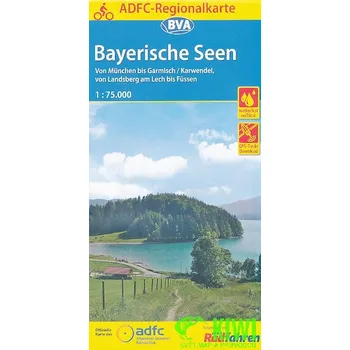 ADFC cyklomapa Bayerische Seen 1:75 t. voděodolná