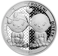 Česká mincovna Stříbrný tolar k narození dítěte 2022 29 g