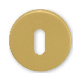 Dveřní kování M&T Spodní rozety kulaté, Ms-L mosaz leštěno, dozické