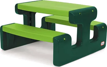 Dětský stůl Little Tikes Go Green piknikový stoleček velký světle zelený/tmavě zelený