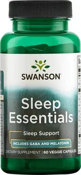 Přípravek na podporu paměti a spánku Swanson Sleep Essentials 60 cps.