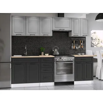 Kuchyňská linka FALCO Kuchyňská linka Ilona 240/180 popel/grafit MAT