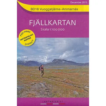 Nordeca vydavatelství mapa SWE BD16 Vuoggatjalme - Ammarnas 1:100 t.