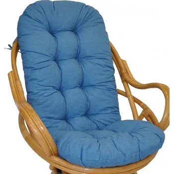 Podsedák Axin Trading s.r.o. Polstr na křeslo Swivel tyrkysový melír