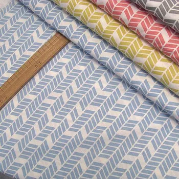 Bavlněné plátno - Geometrie, modrá - šíře 160cm/1bm