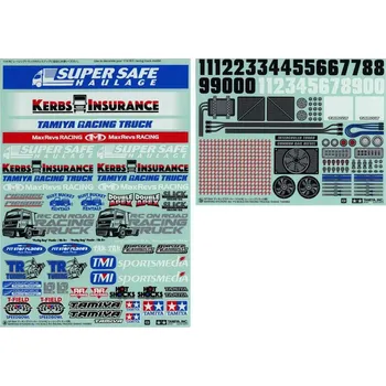 RC model auta Tamiya 54844 1/14 Racing Truck Stickers - expresní doprava