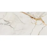 Allmarble golden white lux - dlažba rektifikovaná 60x120 bílá lesklá M4GM