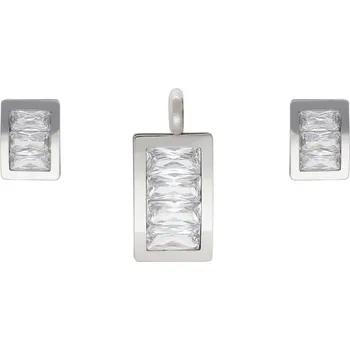 Souprava šperků Doria Set šperků z oceli stříbrný K169