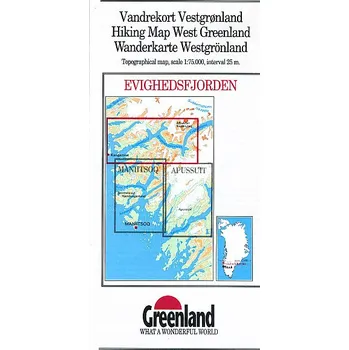 Greenland mapa Evighedsfjorden 1:75 t. (Greenland/Grónsko)