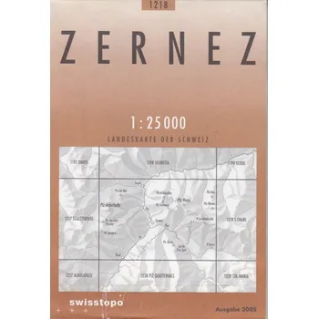 Swistopo vydavatelství mapa Zernez 1:25 t.