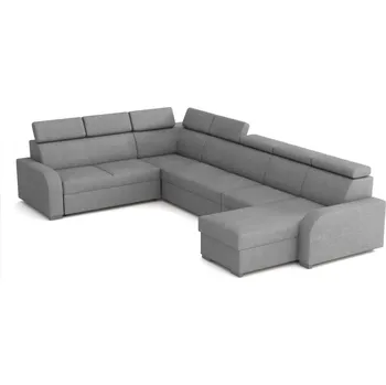 Obývací stěna FALCO Sedací souprava Norway U 2F-R-2UP-1-OTO sv.šedá