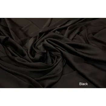 Umělé hedvábí - jednobarevné Barva: Black