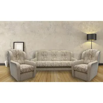 Obývací stěna FALCO Sedací souprava Ušák 3f+1+1 Rosita béžová