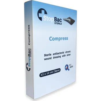Krytí na ránu StopBac Sterile Compress 12 x 12 cm 5 ks
