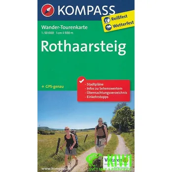 Kompass Rothaarsteig 1:50 t. laminovaná