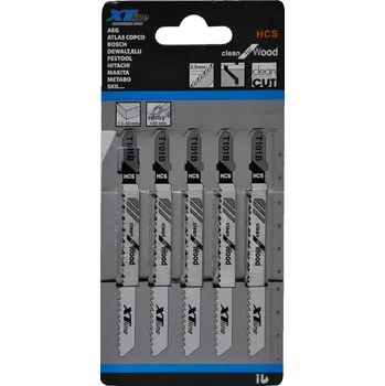 Pilový plátek XTLINE Pilové plátky přímočaré | HCS 75 mm, 10 Tpi (1bal/5ks)