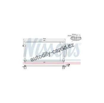 Chladič motoru Chladič klimatizace NISSENS 94356