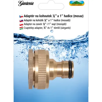 Adaptér na kohoutek pro hadici 3/4 a 1 mosazný