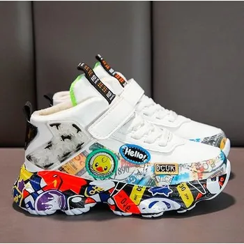 Dětská sportovní obuv Čína Módní dětské barevné tenisky "Duck" Barva: Bílá, Velikost: 33 (20,5 cm)