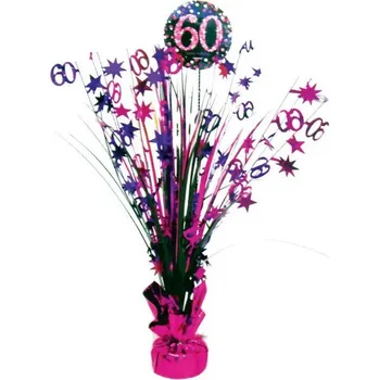 Party dekorace Amscan Růžová fontánka na 60. narozeniny růžová