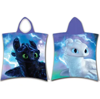 Jerry Fabrics Froté pončo 50 x 115 cm, Jak vycvičit draka Magic