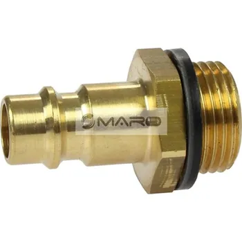 Fitinka Vsuvka mosazná pro rozvody vzduchu s vnějším závitem 3/8", 006-2200042