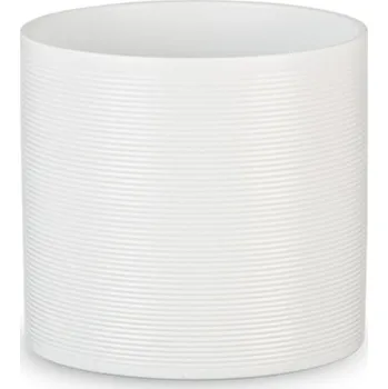 Obal na květináč Scheurich Obal keramický Panna pr.16cm/828 bílý vroubkovaný