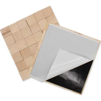 Obklad Wodewa VZOREK - JAVOR 50 (50 x 50 mm) - NA SAMOLEPÍCÍM PODKLADU Broušený (olejovaný) - rozměr vzorku: 150 x 150 mm