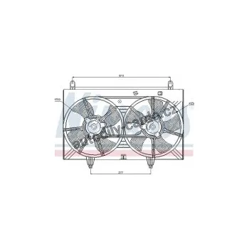 Chladič motoru Ventilátor chladiče NISSENS 85615