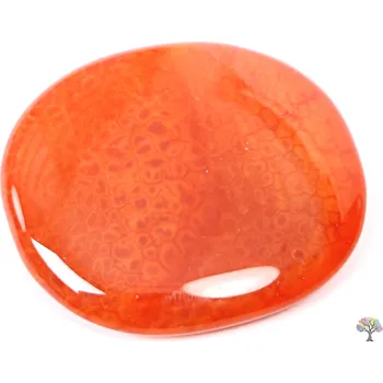Drahý kámen Magieprirody.cz Hmatka Achát ohnivý 40 - 45 mm placička #99