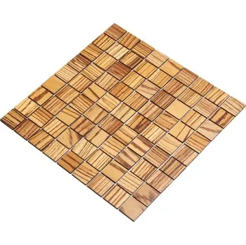 Obklad Wodewa VZOREK - ZEBRANO mozaika 2D - do koupelny a kuchyně 30 x 30 mm - rozměr vzorku: 100 x 100 mm