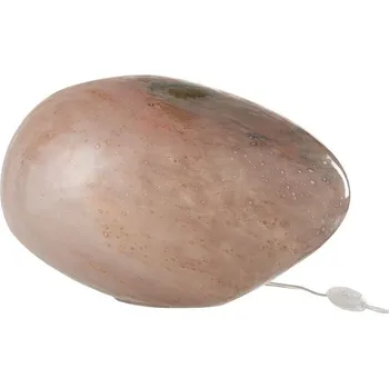 Lampička Růžová skleněná stolní lampa - 40*30*24 cm