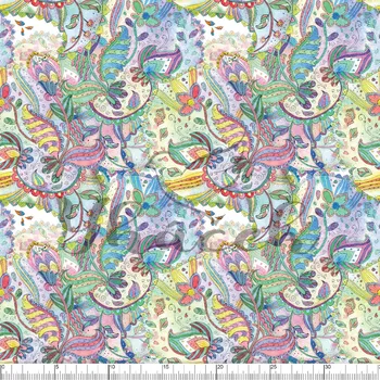 Softshell letní, Barevné paisley květiny