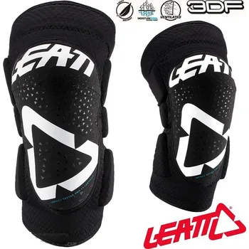 Chránič kolene chrániče kolen Leatt Knee Guard 3DF 5.0 ZIP White Black Velikost: L/XL