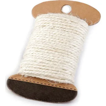 Jutový provázek Ø2 mm - 10m režná světlá