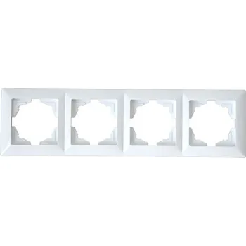 vypínač a zásuvka e2 elektro GmbH Rámeček 4-násobný bílá VISAGE