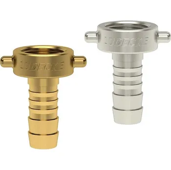 Zahradní hadice LÜDECKE AQUA MS IGF PN10 bar - šroubení IG 3/4" s otoč. maticí, těsněné na plocho, trn 13 mm (EPDM okr.)