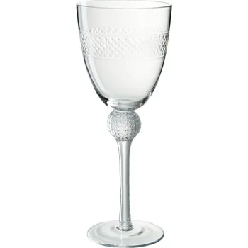 Sklenice Sklenička na víno s proužkem Flute ∅ 9*24 cm